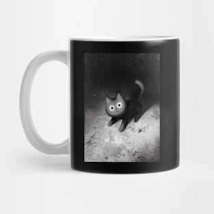 Cat in the Dark Mug